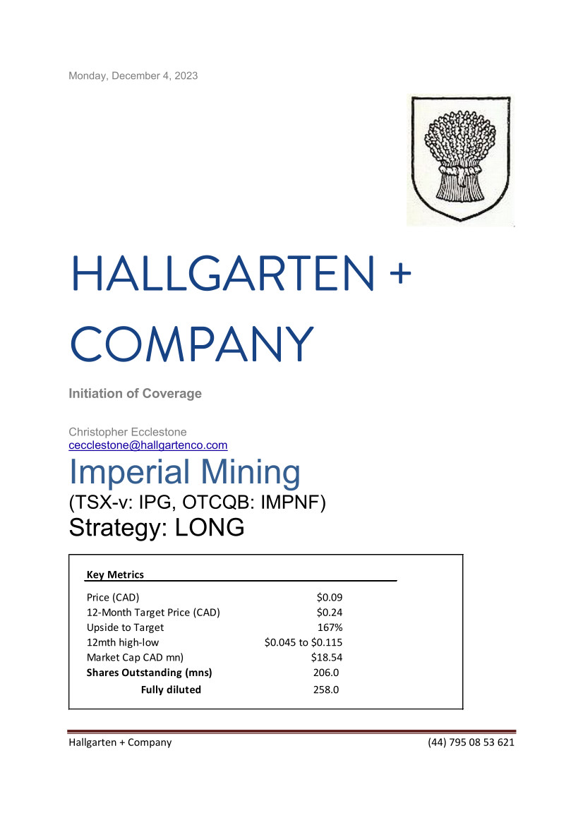 Imperial Mining - Initiation