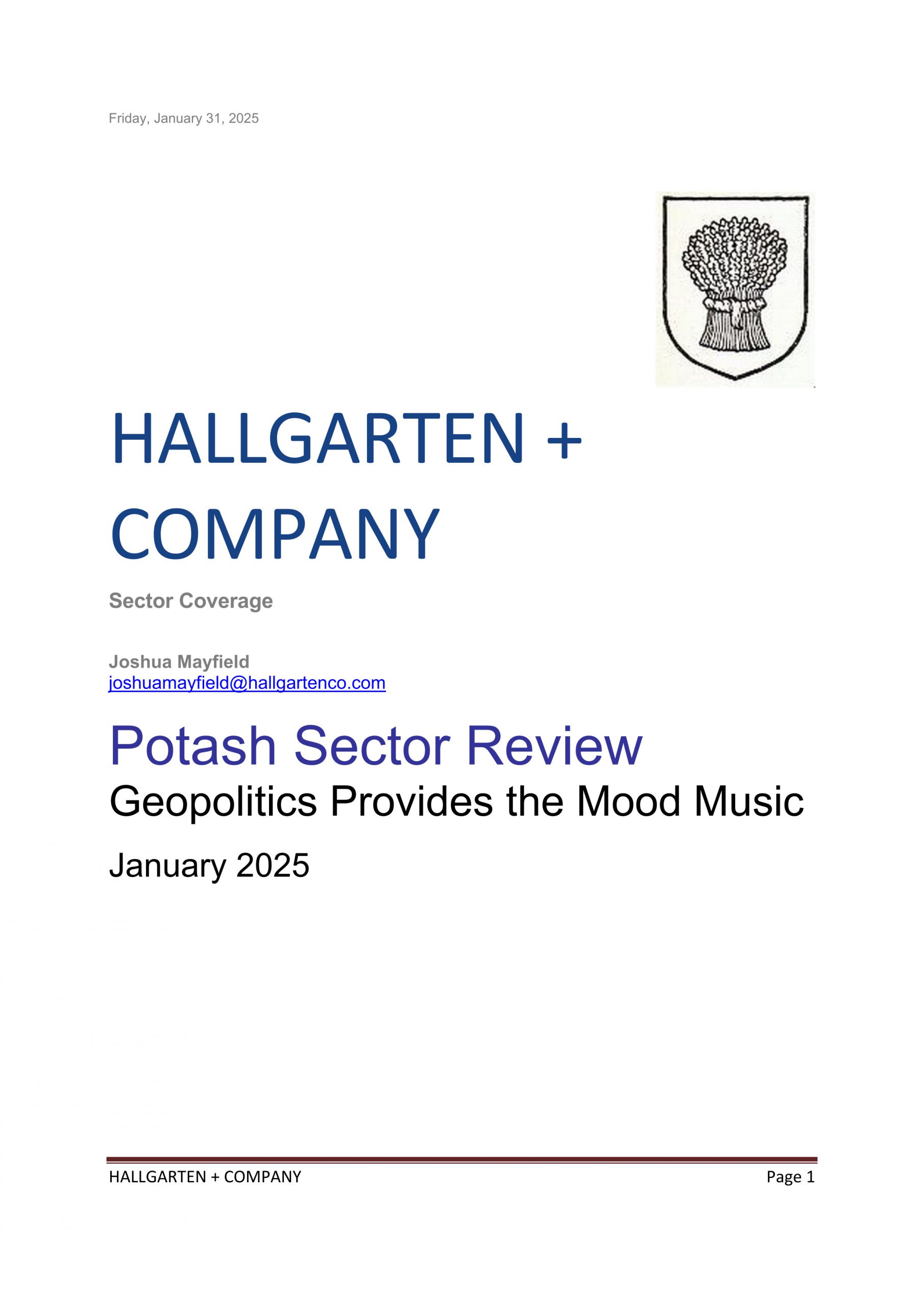 Potash Sector Review