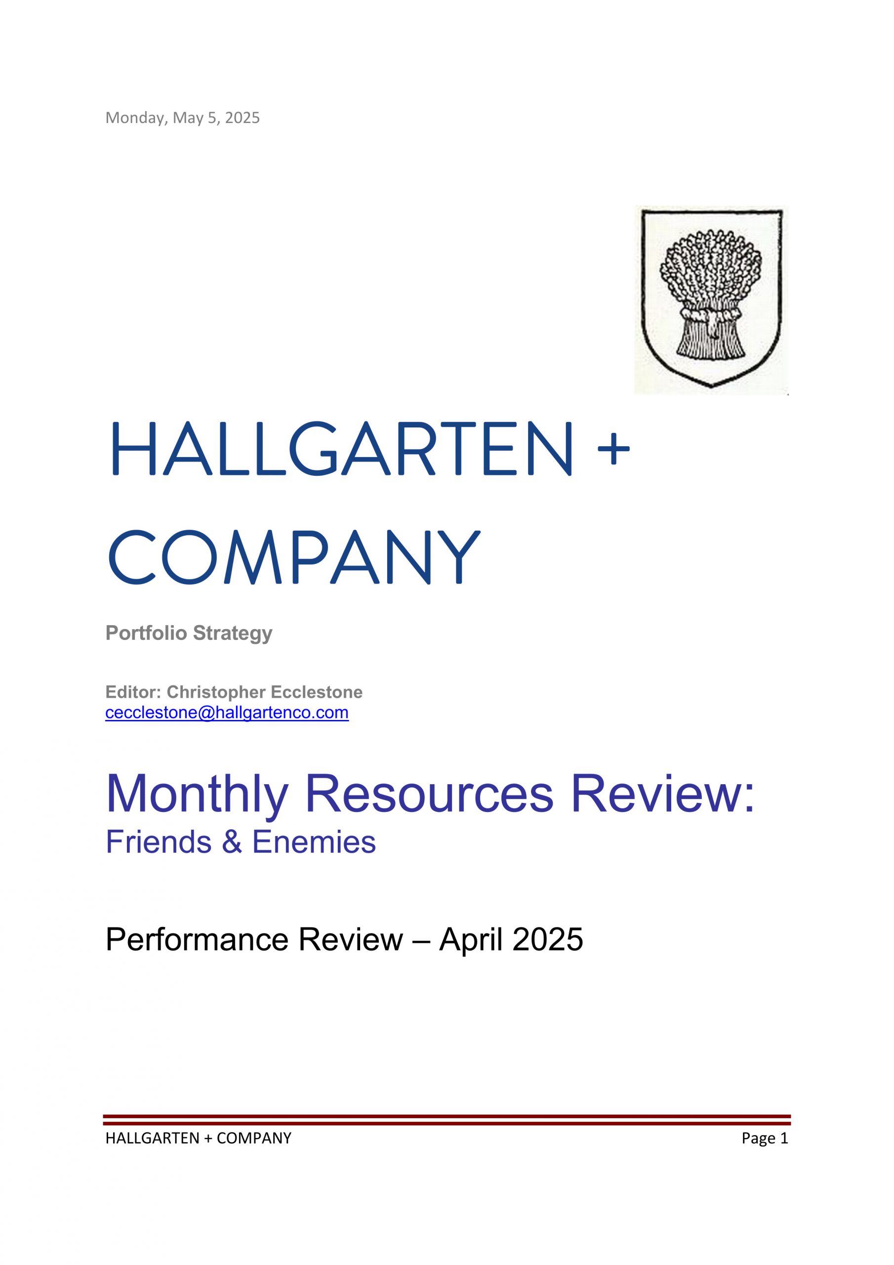 April 2025 Monthly