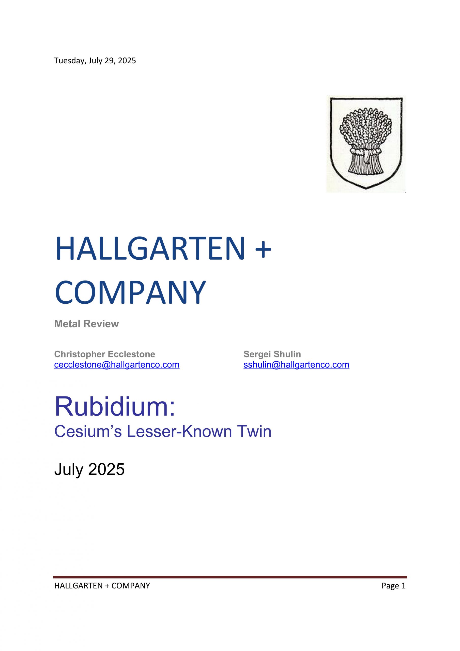 Rubidium Primer
