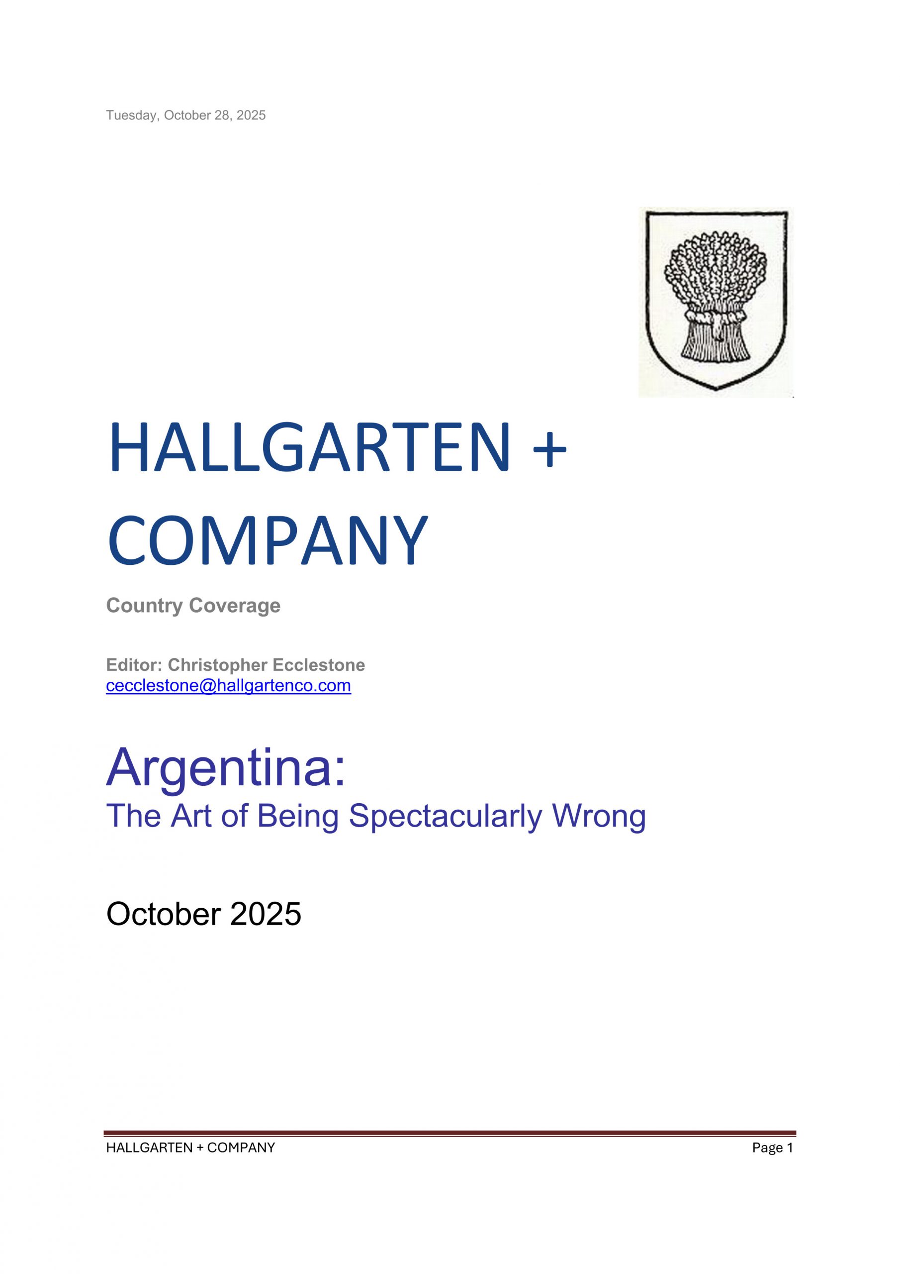 Argentina Post Mid Term Elections