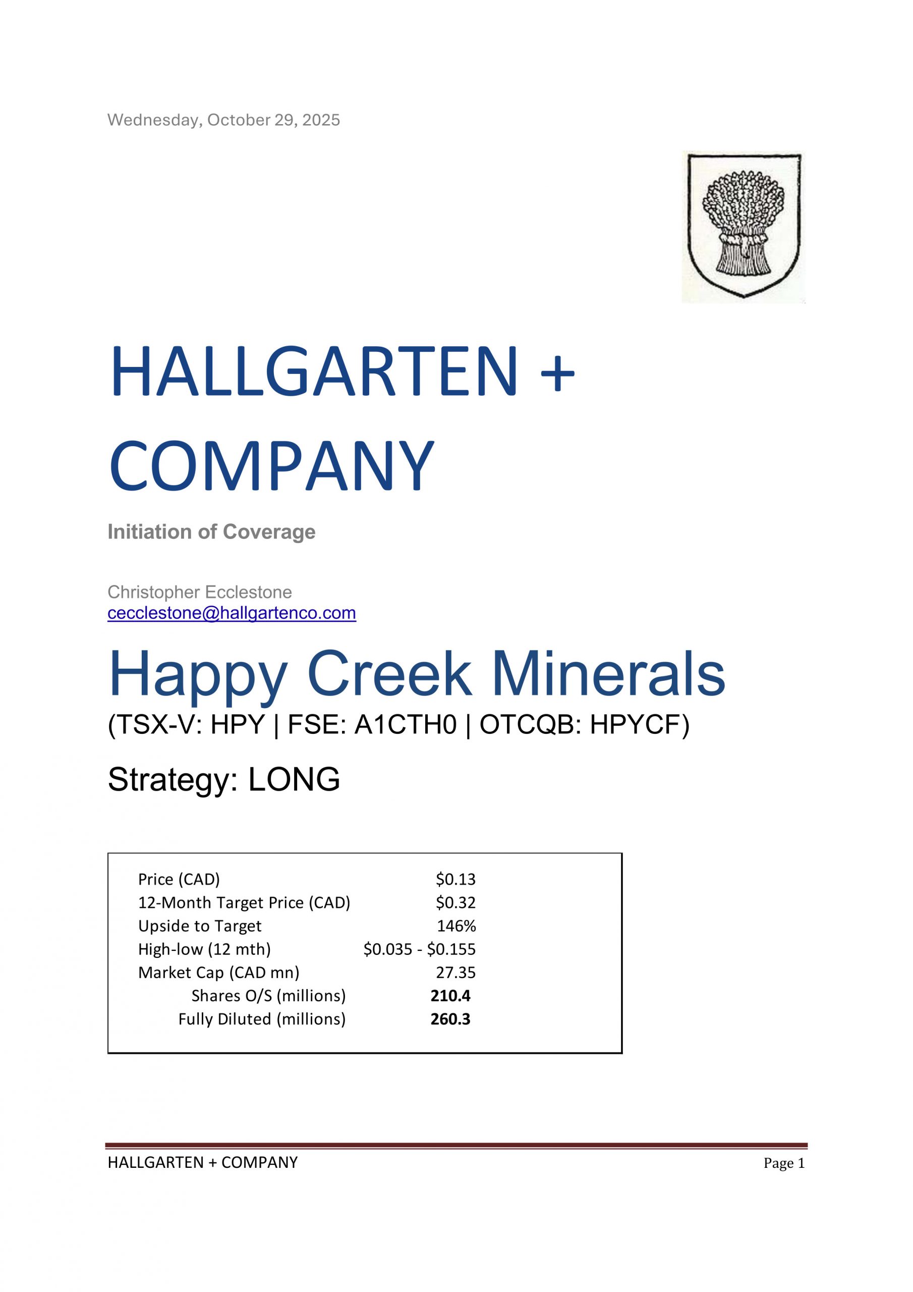 Happy Creek Initiation