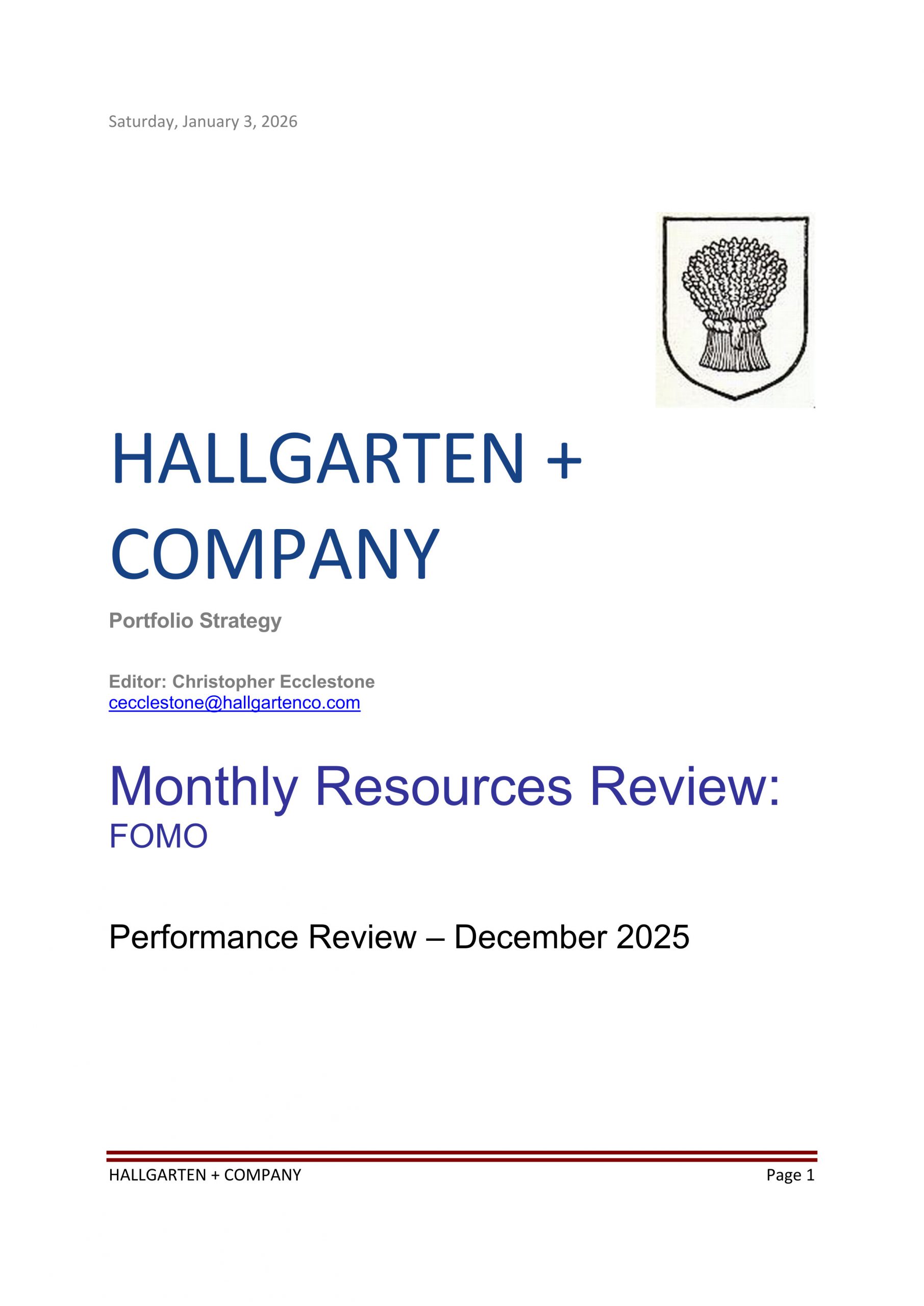 December 2025 Monthly