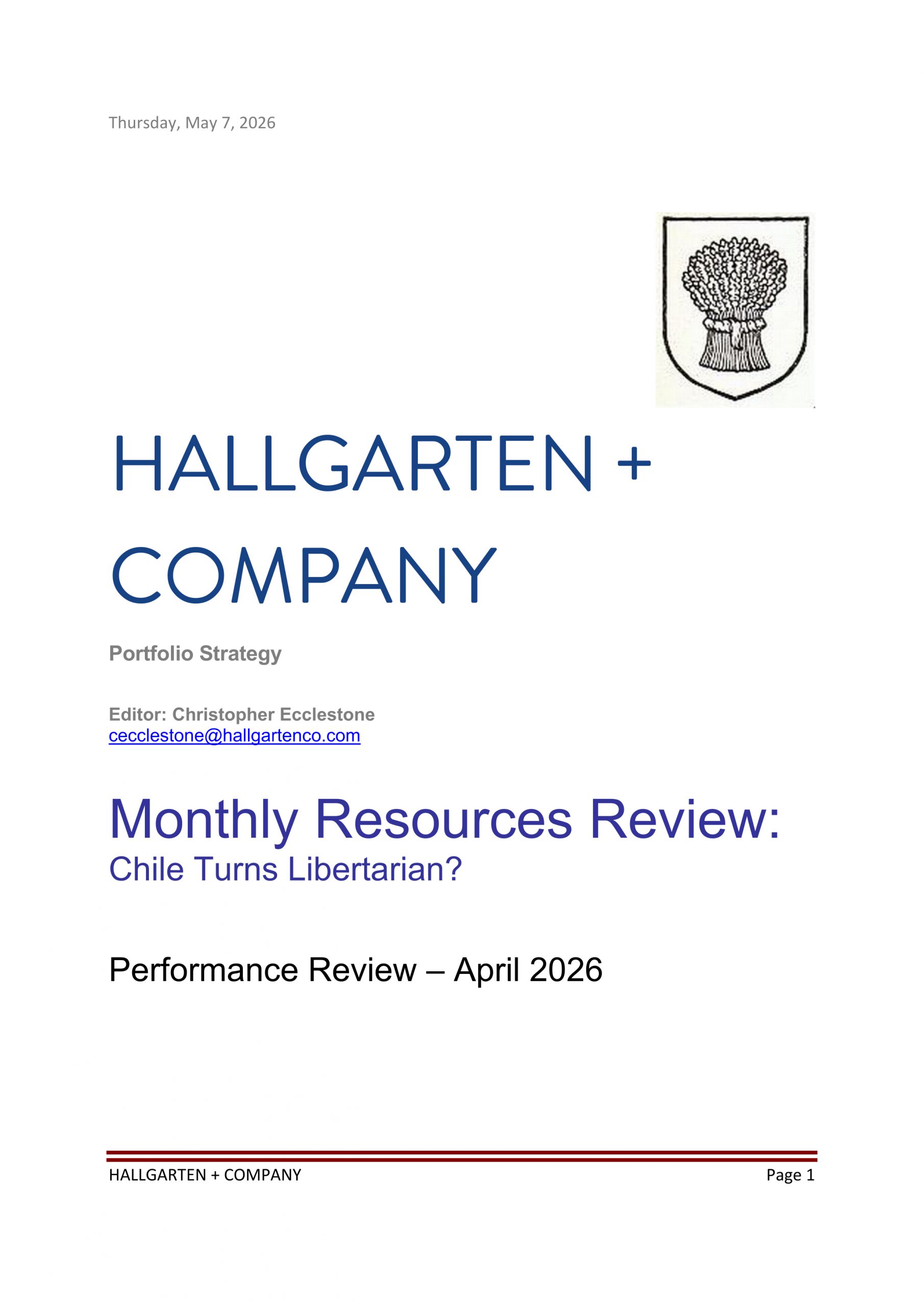 Monthly April 2026