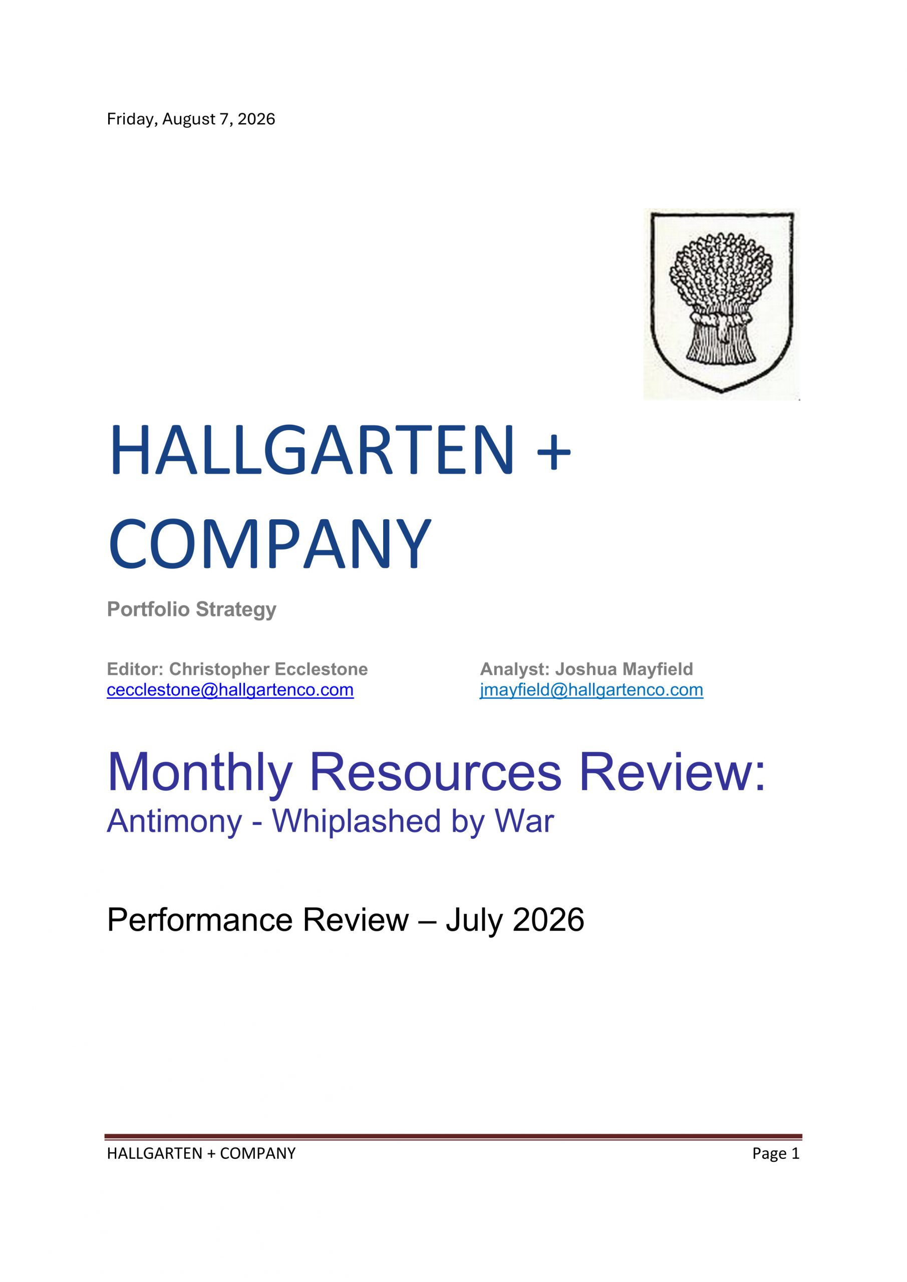 Monthly - July 2026