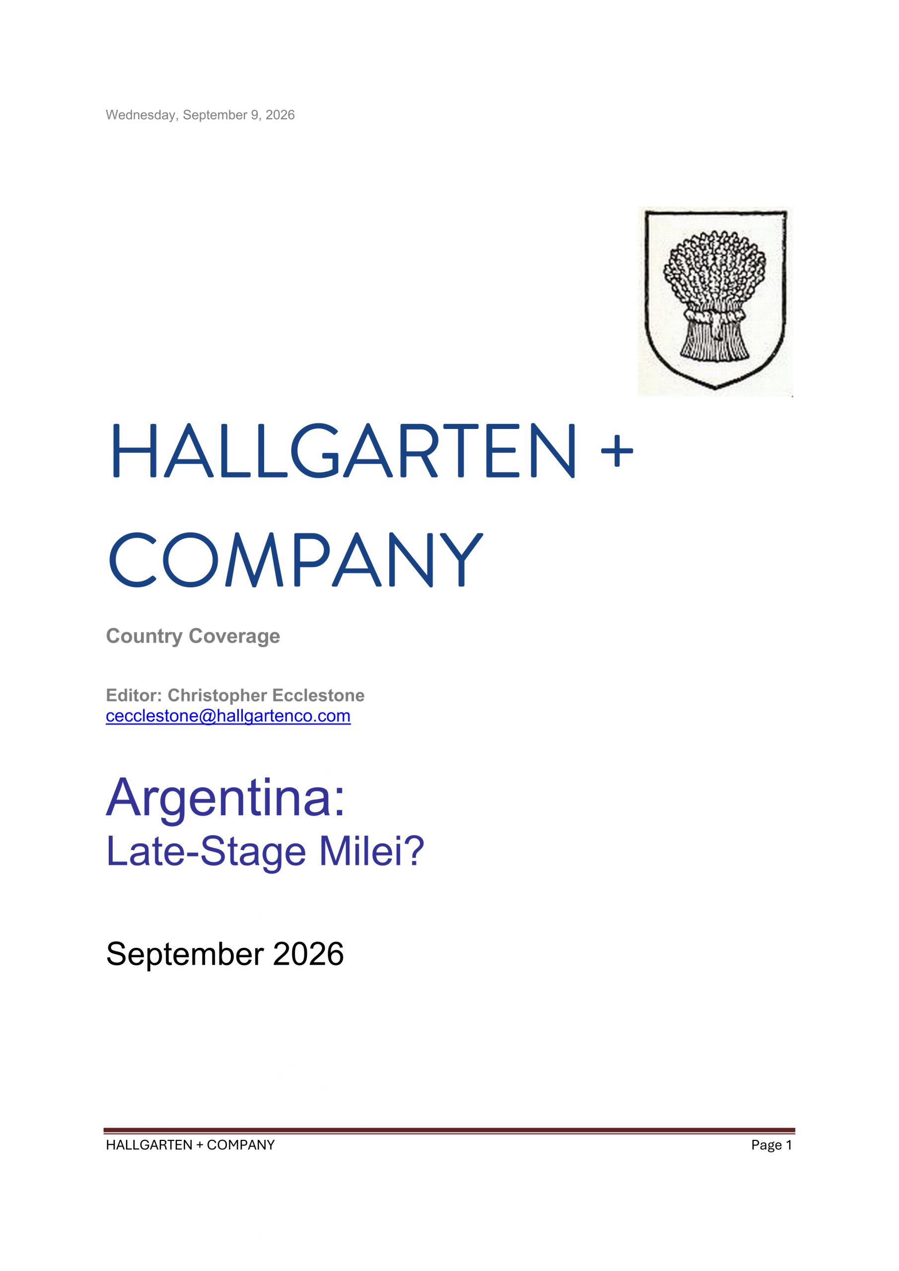 Argentina - Late Stage Milei